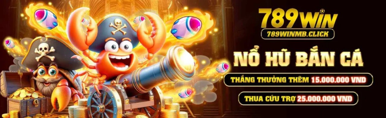 Hình ảnh banner Nổ Hũ VMAX với các máy slot rực rỡ và biểu tượng jackpot vàng óng